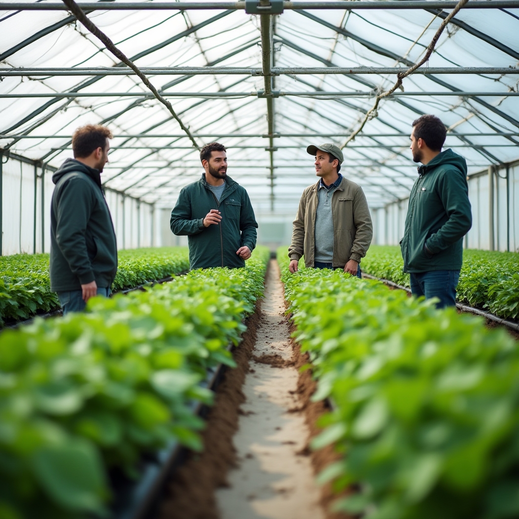 Organic farming best practices demonstration