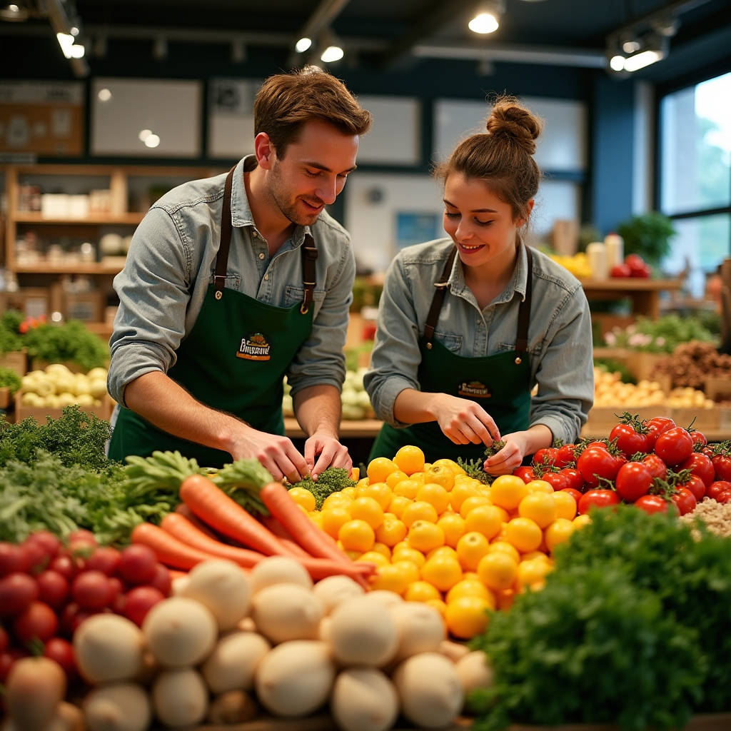 Organic vegetable farm
